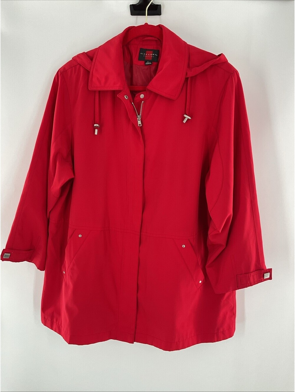 Gallery Petite Women’s Petite Large Coat Red Excellent 101